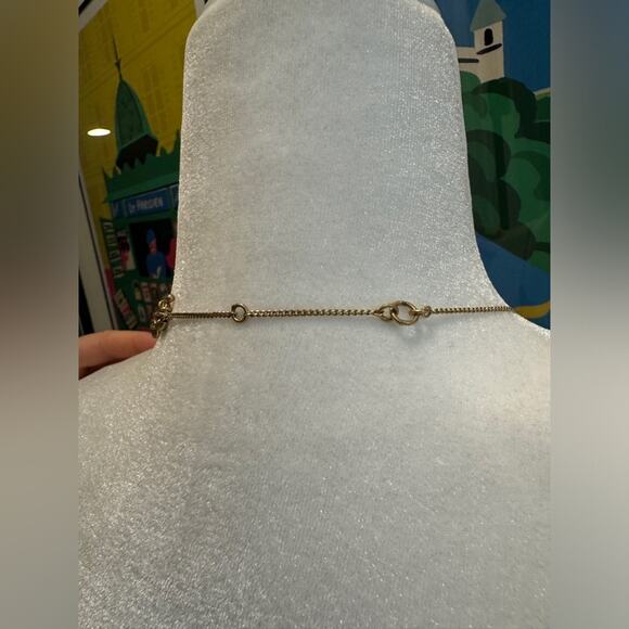 Madewell Statement Necklace - Gold and Turquoise - Picture 4 of 5